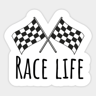 Race life Sticker